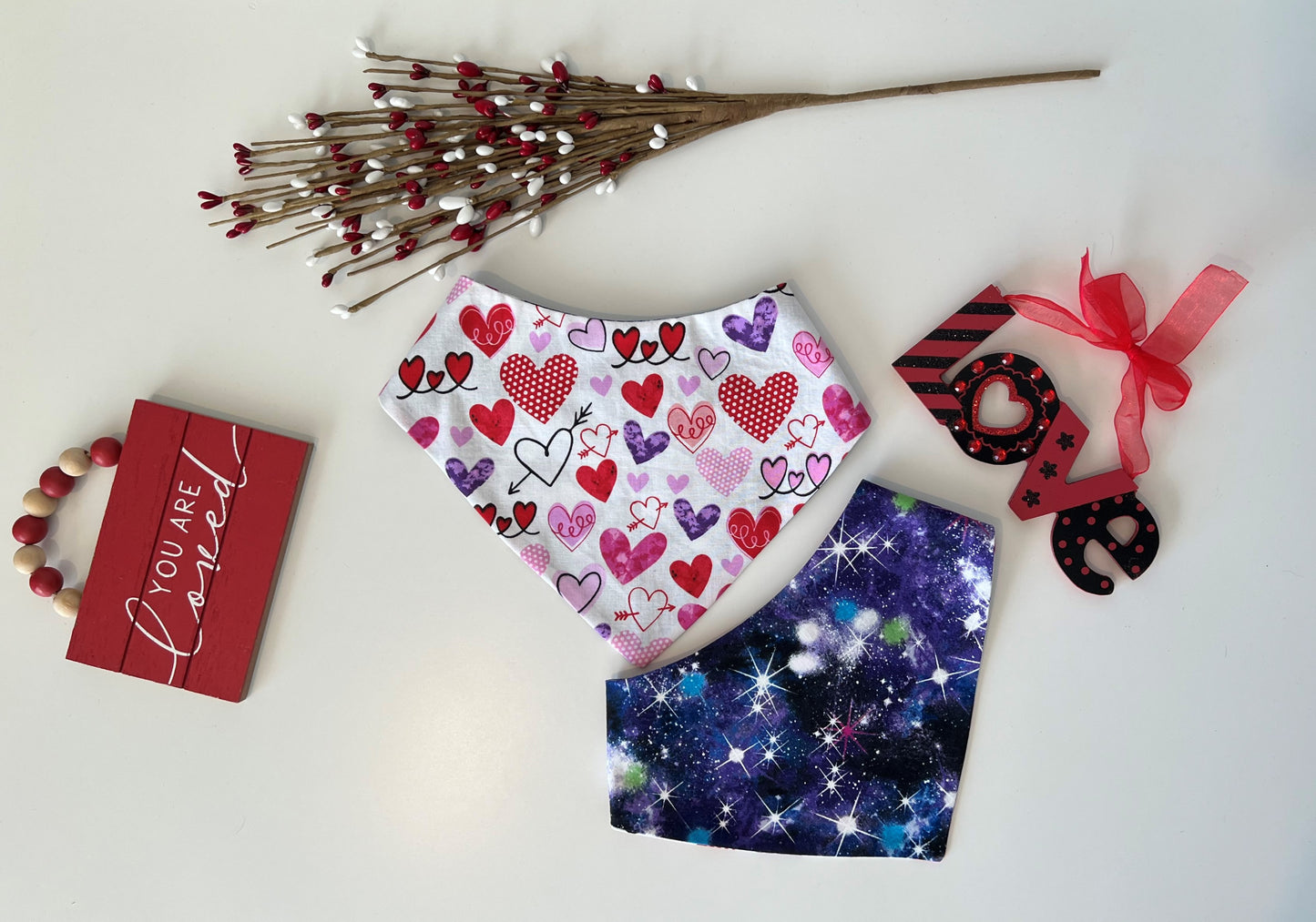 Cosmic - Hearts Reversible Pet Bandana