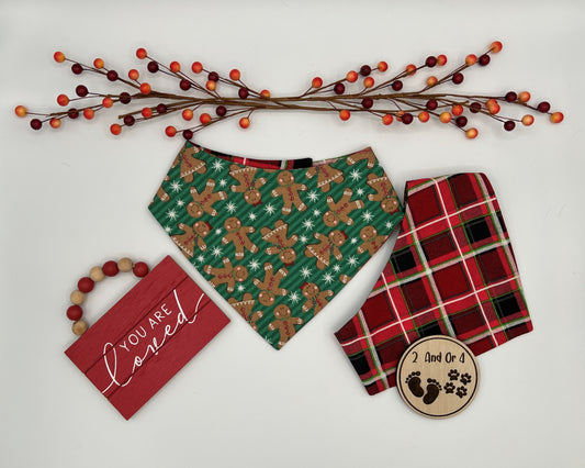 Gingerbread People - Holiday Plaid