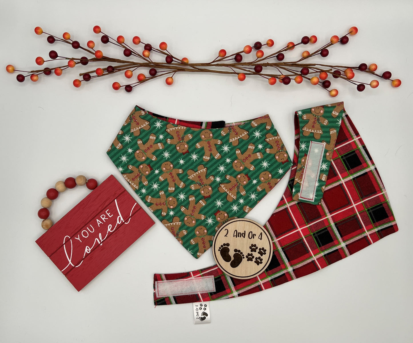 Gingerbread People - Holiday Plaid