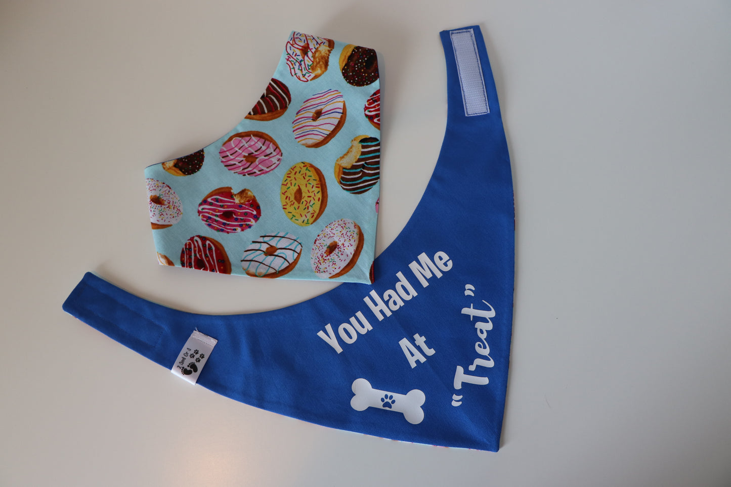 Donut Float - You Had Me-Blue - Reversible Pet Bandana