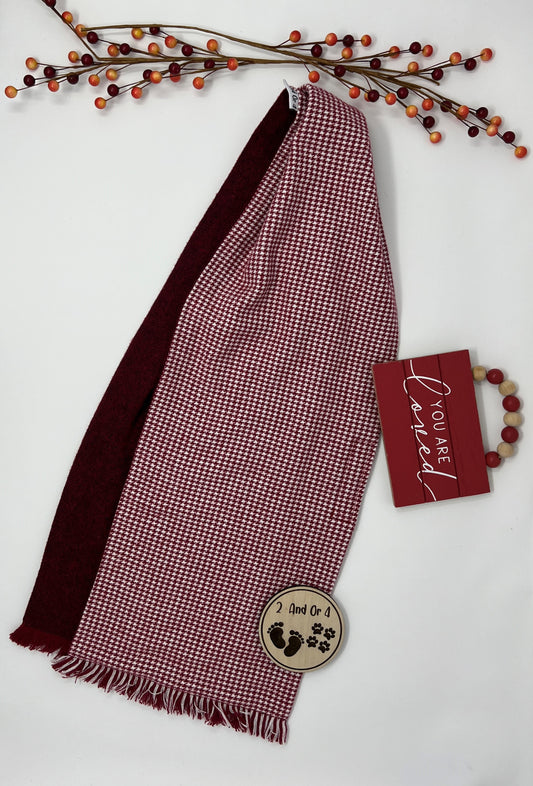 Cherry Check Dining Scarf