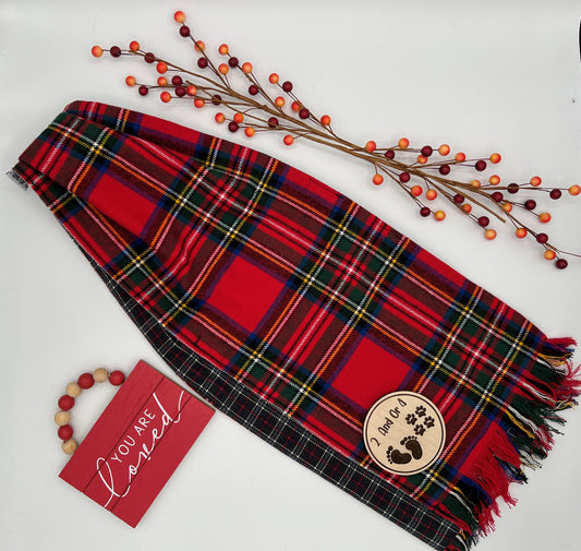 Scottish Christmas Plaid Dining Scarf